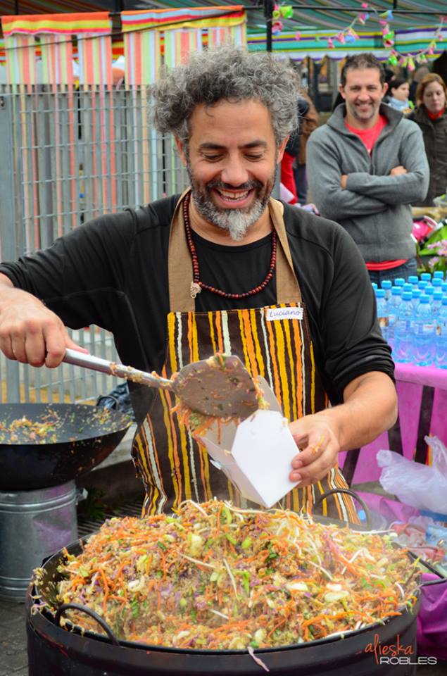 En plena dicersión gastronómica